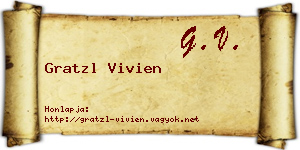 Gratzl Vivien névjegykártya